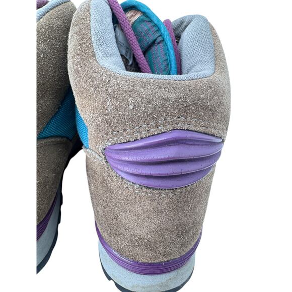 VTG Merrell Westwind GTX Air Cushion Hiking Boots Womens 7.5‎ Brown Blue Lace Up - Picture 6 of 16